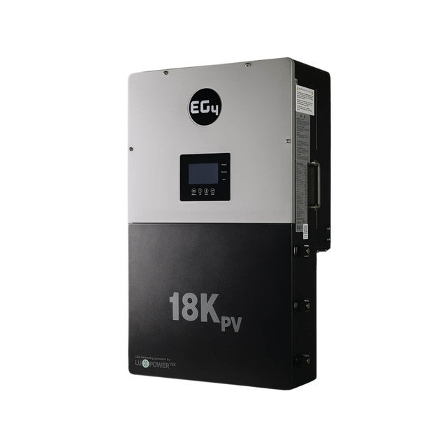 EG4 18kPV Hybrid Inverter | All-In-One Solar Inverter | 18000W PV Input | 12000W Output | 48V 120/240V Split Phase | EG4 18KPV-12LV| Mann Solar | Off-Grid/ Hybrid Equipment