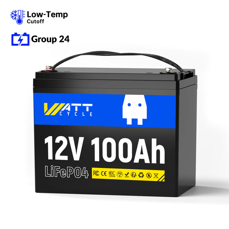 BATTERY | WATTCYCLE | wattcycle 12v 100ah lifepo4 battery