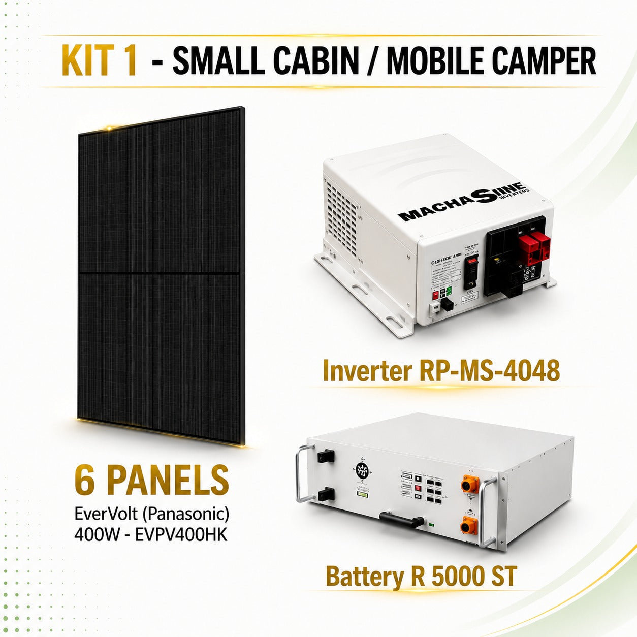 Small Cabin/Mobile Camper Solar Kit 1 - DIY Solar - Off Grid Solar Cabin Kit - Mann Solar