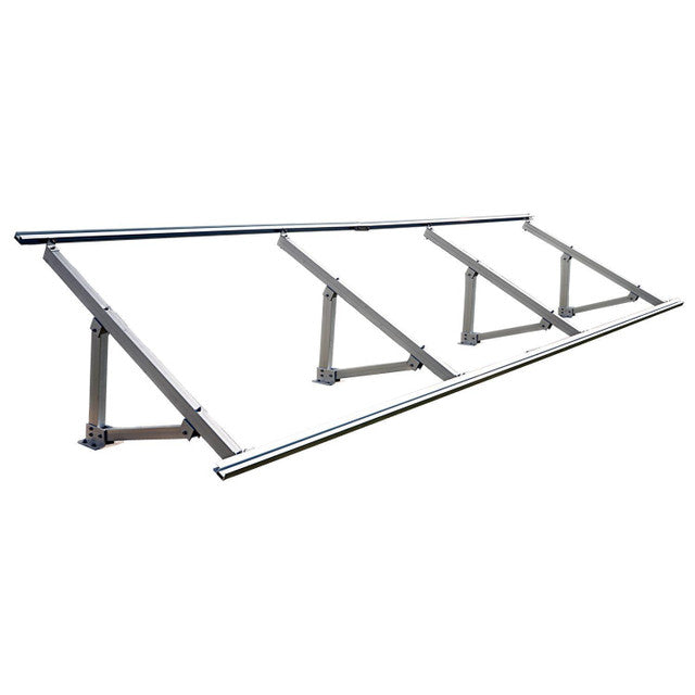 EG4 BrightMount Solar Panel Ground Mount Rack Kit | 4 Panel Ground Mount | Adjustable Angle | Mann Solar