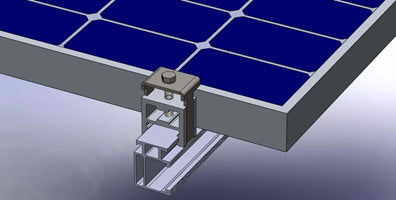 Rail-Based Mounting | Mid Clamps | End Clamps | Mann Solar | Roof Mount | Solar Panel Clamps