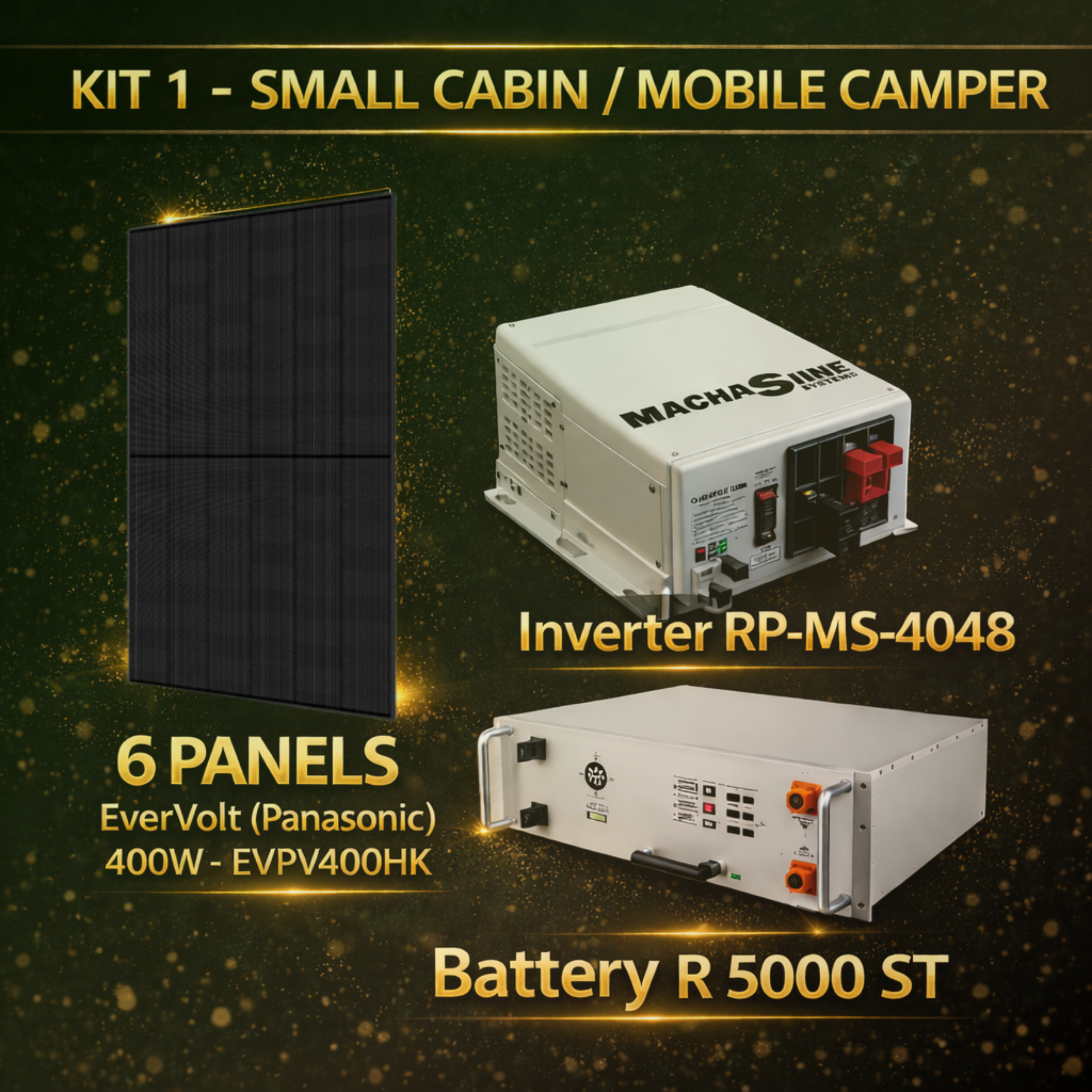 Small Cabin/Mobile Camper Solar Kit 1 - DIY Solar - Off Grid Solar Cabin Kit - Mann Solar