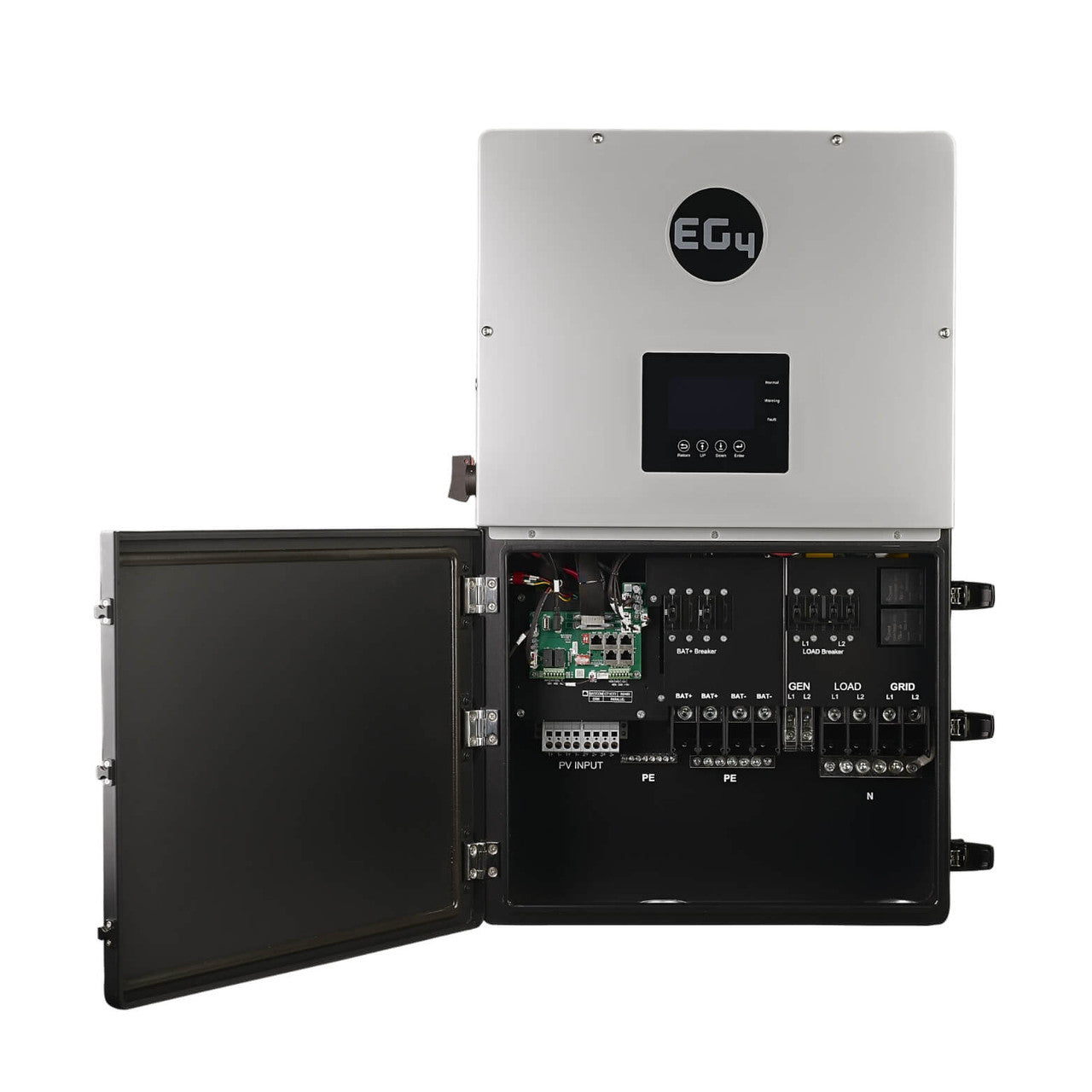 EG4 18kPV Hybrid Inverter | All-In-One Solar Inverter | 18000W PV Input | 12000W Output | 48V 120/240V Split Phase | EG4 18KPV-12LV| Mann Solar | Off-Grid/ Hybrid Equipment