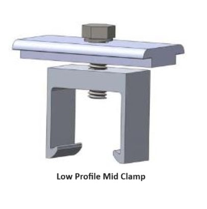 Rail-Based Mounting | Mid Clamps | End Clamps | Mann Solar | Roof Mount | Solar Panel Clamps