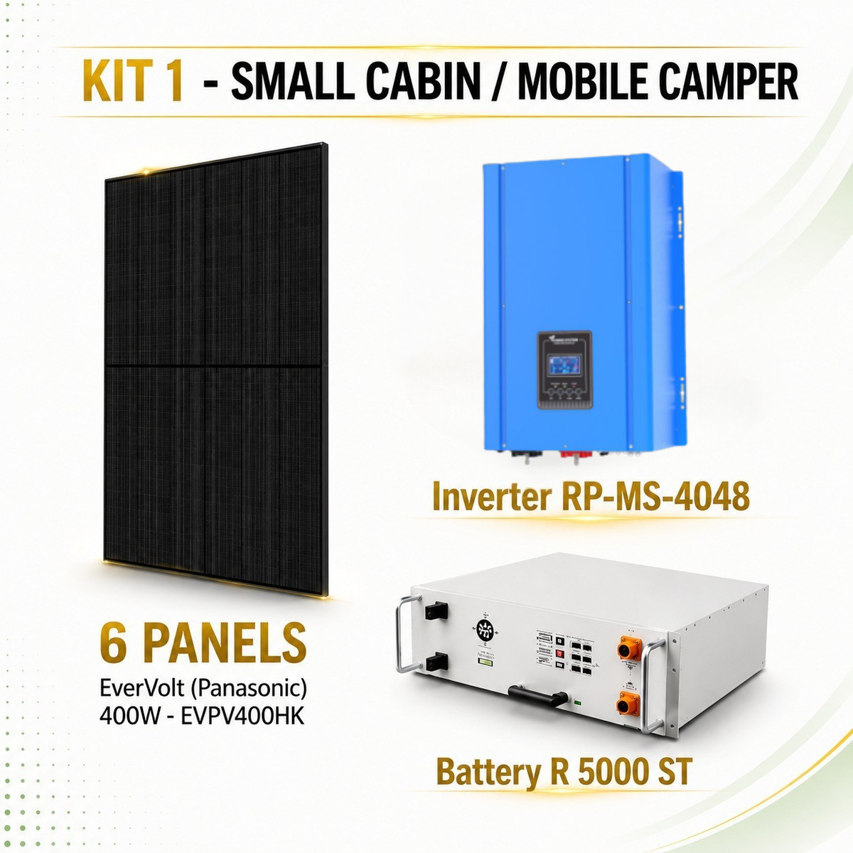 Small Cabin/Mobile Camper Solar Kit 1 - DIY Solar - Off Grid Solar Cabin Kit - Mann Solar